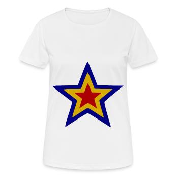 The Romanian Star - Women's Breathable T-Shirt - white - Front - AI Model Female 172 dark (172cm)