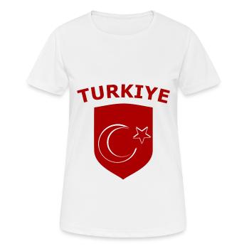 Les Turcs - T-shirt respirant Femme - blanc - Devant - AI Model Female 172 dark (172cm)