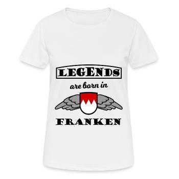 Les héros de Franconie - T-shirt respirant Femme - blanc - Devant - AI Model Female 172 dark (172cm)