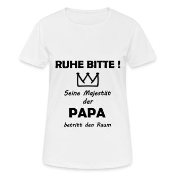 Der beste Papa - Frauen T-Shirt atmungsaktiv - Weiß - Vorne - AI Model Female 172 dark (172cm)