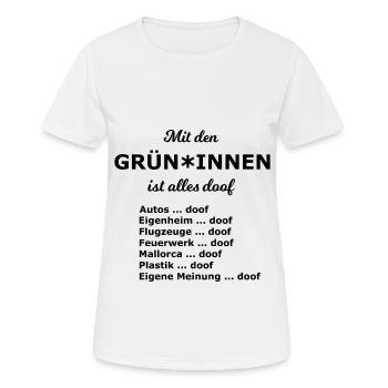 Die nächsten Wahlen kommen - Frauen T-Shirt atmungsaktiv - Weiß - Vorne - AI Model Female 172 dark (172cm)