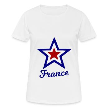 La maison en France - T-shirt respirant Femme - blanc - Devant - AI Model Female 172 dark (172cm)