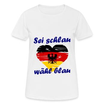 Der Deutschland Wahlkampf - Frauen T-Shirt atmungsaktiv - Weiß - Vorne - AI Model Female 172 dark (172cm)