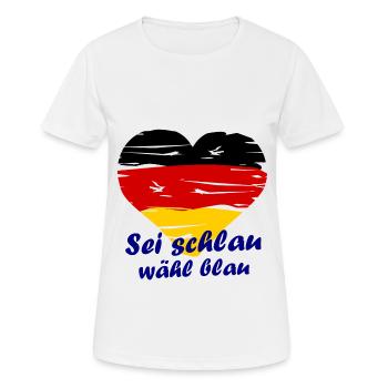 Die deutsche Wahlkampf Alternative - Frauen T-Shirt atmungsaktiv - Weiß - Vorne - AI Model Female 172 dark (172cm)