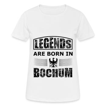 La légende de Bochum - T-shirt respirant Femme - blanc - Devant - AI Model Female 172 dark (172cm)