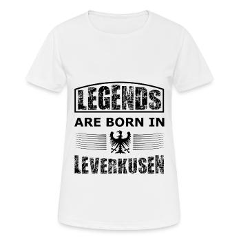Les légendes de Leverkusen arrivent - T-shirt respirant Femme - blanc - Devant - AI Model Female 172 dark (172cm)
