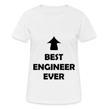 Le meilleur ingénieur - T-shirt respirant Femme - blanc - Devant - AI Model Female 172 dark (172cm)