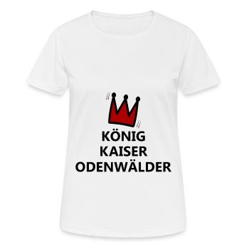 Der Super Odenwälder - Frauen T-Shirt atmungsaktiv - Weiß - Vorne - AI Model Female 172 dark (172cm)
