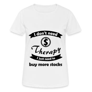 Investisseurs en actions et placements - T-shirt respirant Femme - blanc - Devant - AI Model Female 172 dark (172cm)