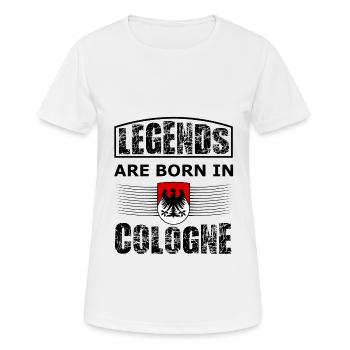 Les supporters de Cologne - T-shirt respirant Femme - blanc - Devant - AI Model Female 172 dark (172cm)