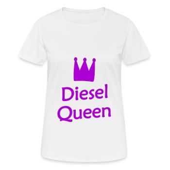 La princesse du diesel et de l’essence - T-shirt respirant Femme - blanc - Devant - AI Model Female 172 dark (172cm)