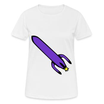 Technologie des fusées - T-shirt respirant Femme - blanc - Devant - AI Model Female 172 dark (172cm)