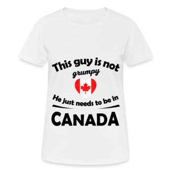 Die Ferien in Kanada - Frauen T-Shirt atmungsaktiv - Weiß - Vorne - AI Model Female 172 dark (172cm)