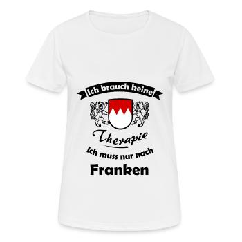 Thérapie en Franconie - T-shirt respirant Femme - blanc - Devant - AI Model Female 172 dark (172cm)