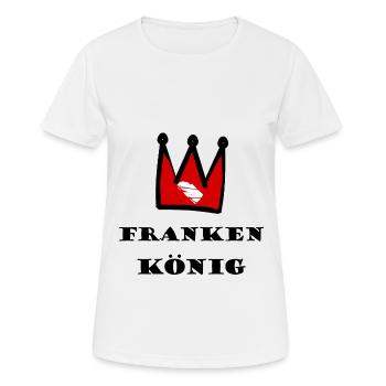 Le roi de Franconie - T-shirt respirant Femme - blanc - Devant - AI Model Female 172 dark (172cm)