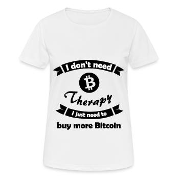 Sparen und Anlegen - Frauen T-Shirt atmungsaktiv - Weiß - Vorne - AI Model Female 172 dark (172cm)