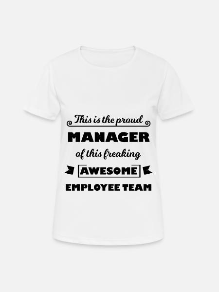 Der beste Chef - Frauen T-Shirt atmungsaktiv - Weiß