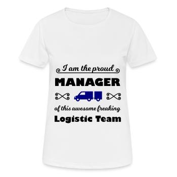 Le meilleur patron de la logistique - T-shirt respirant Femme - blanc - Devant - AI Model Female 172 dark (172cm)