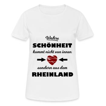 Schönheit aus dem Rheinland - Frauen T-Shirt atmungsaktiv - Weiß - Vorne - AI Model Female 172 dark (172cm)