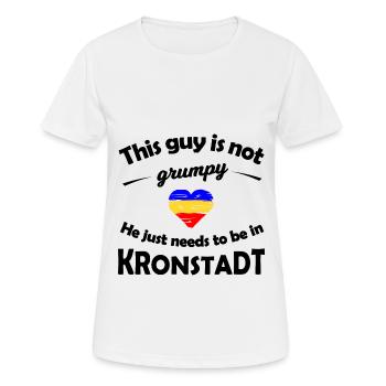 Sehnsucht nach Kronstadt - Frauen T-Shirt atmungsaktiv - Weiß - Vorne - AI Model Female 172 dark (172cm)