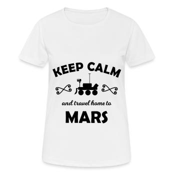 Les découvreurs de Mars - T-shirt respirant Femme - blanc - Devant - AI Model Female 172 dark (172cm)