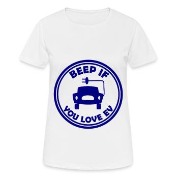 Voitures électriques - T-shirt respirant Femme - blanc - Devant - AI Model Female 172 dark (172cm)