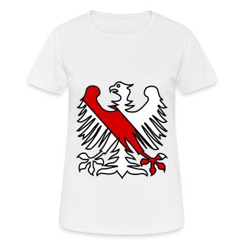 Der fränkische Adler - Frauen T-Shirt atmungsaktiv - Weiß - Vorne - AI Model Female 172 dark (172cm)