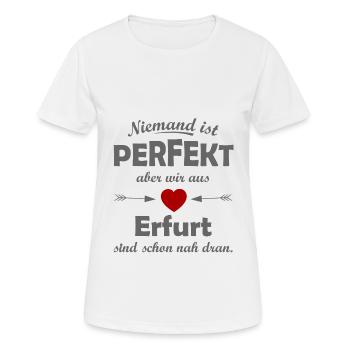 Parfait d’Erfurt - T-shirt respirant Femme - blanc - Devant - AI Model Female 172 dark (172cm)