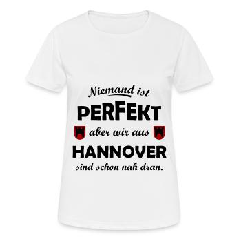Les fans de Hanovre - T-shirt respirant Femme - blanc - Devant - AI Model Female 172 dark (172cm)