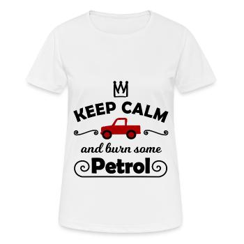 Entraînez votre moteur thermique - T-shirt respirant Femme - blanc - Devant - AI Model Female 172 dark (172cm)