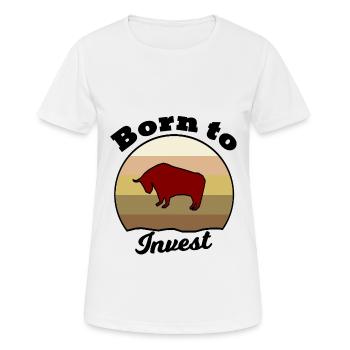 Le millionnaire boursier - T-shirt respirant Femme - blanc - Devant - AI Model Female 172 dark (172cm)