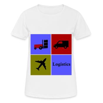 Transport and Logistics Company - Women's Breathable T-Shirt - white - Front - AI Model Female 172 dark (172cm)