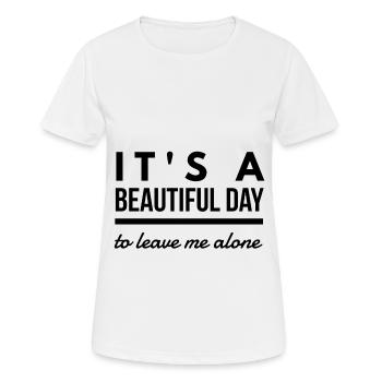 Funny saying Black humor Mean provocative - Women's Breathable T-Shirt - white - Front - AI Model Female 172 dark (172cm)