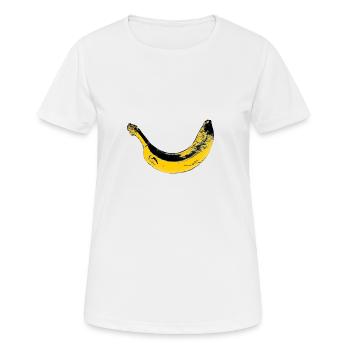 Banane - T-shirt respirant Femme - blanc - Devant - AI Model Female 172 dark (172cm)