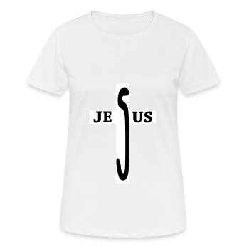 Jesus / Christentum / Katholisch - Frauen T-Shirt atmungsaktiv - Weiß - Vorne - AI Model Female 172 dark (172cm)