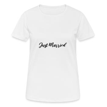 Hochzeit - Frauen T-Shirt atmungsaktiv - Weiß - Vorne - AI Model Female 172 dark (172cm)