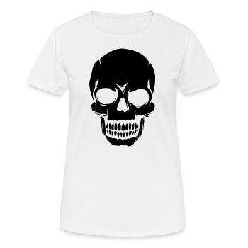 Skull White Skull Conception - T-shirt respirant Femme - blanc - Devant - AI Model Female 172 dark (172cm)