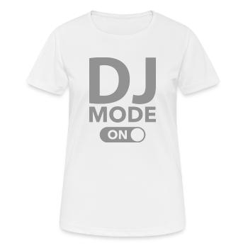 DJ Mode On - Women's Breathable T-Shirt - white - Front - AI Model Female 172 dark (172cm)