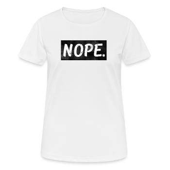Nope. - Women's Breathable T-Shirt - white - Front - AI Model Female 172 dark (172cm)
