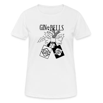 GinGle Bells Cube - Frauen T-Shirt atmungsaktiv - Weiß - Vorne - AI Model Female 172 dark (172cm)