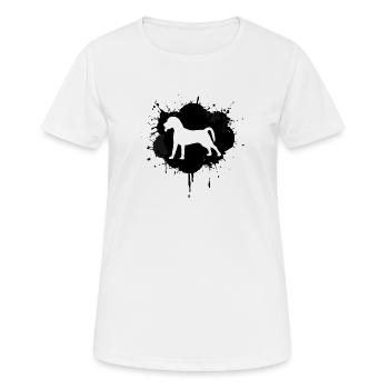 Dog - Women's Breathable T-Shirt - white - Front - AI Model Female 172 dark (172cm)