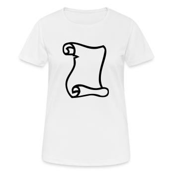 Papier - Frauen T-Shirt atmungsaktiv - Weiß - Vorne - AI Model Female 172 dark (172cm)
