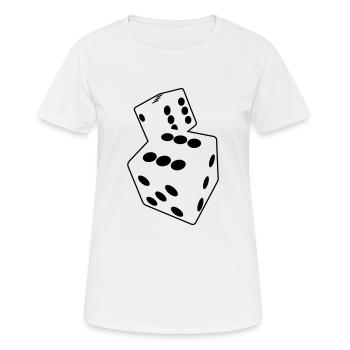 cartes - T-shirt respirant Femme - blanc - Devant - AI Model Female 172 dark (172cm)