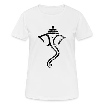 Ganesha - Frauen T-Shirt atmungsaktiv - Weiß - Vorne - AI Model Female 172 dark (172cm)