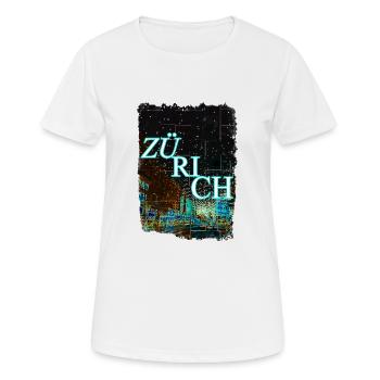 Kanton Zürich Schweiz zu Weihnachten - Frauen T-Shirt atmungsaktiv - Weiß - Vorne - AI Model Female 172 dark (172cm)