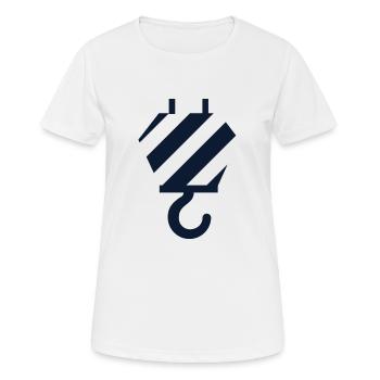 crochet - T-shirt respirant Femme - blanc - Devant - AI Model Female 172 dark (172cm)