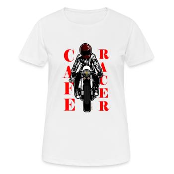 Cafe Racer - Women's Breathable T-Shirt - white - Front - AI Model Female 172 dark (172cm)