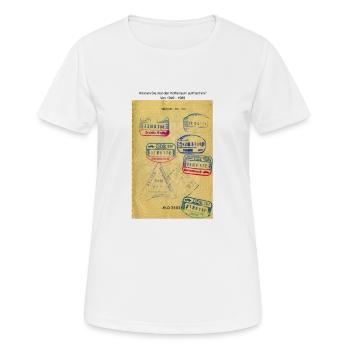 Timbre de la RDA - T-shirt respirant Femme - blanc - Devant - AI Model Female 172 dark (172cm)