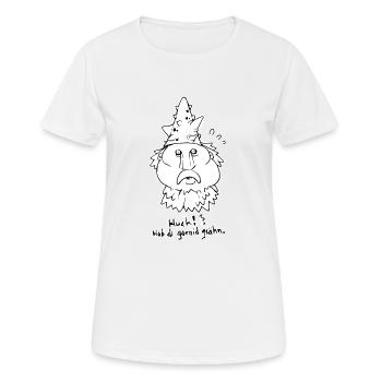 Erschrockener Kaktuskopf - Frauen T-Shirt atmungsaktiv - Weiß - Vorne - AI Model Female 172 dark (172cm)