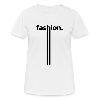 fashion trend stripes dot - Frauen T-Shirt atmungsaktiv - Weiß - Vorne - AI Model Female 172 dark (172cm)